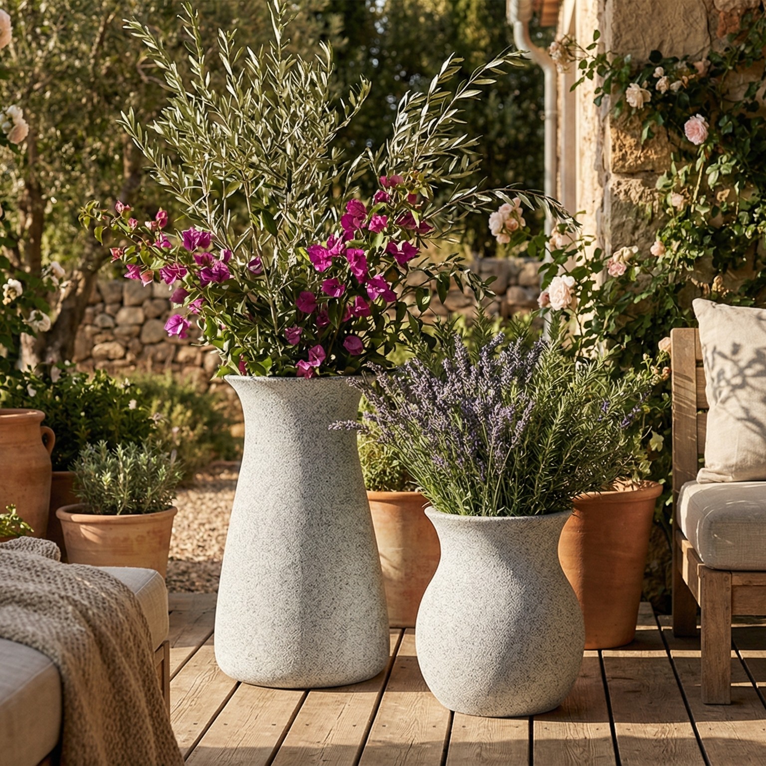 SAC Hafif Beton Saksı 